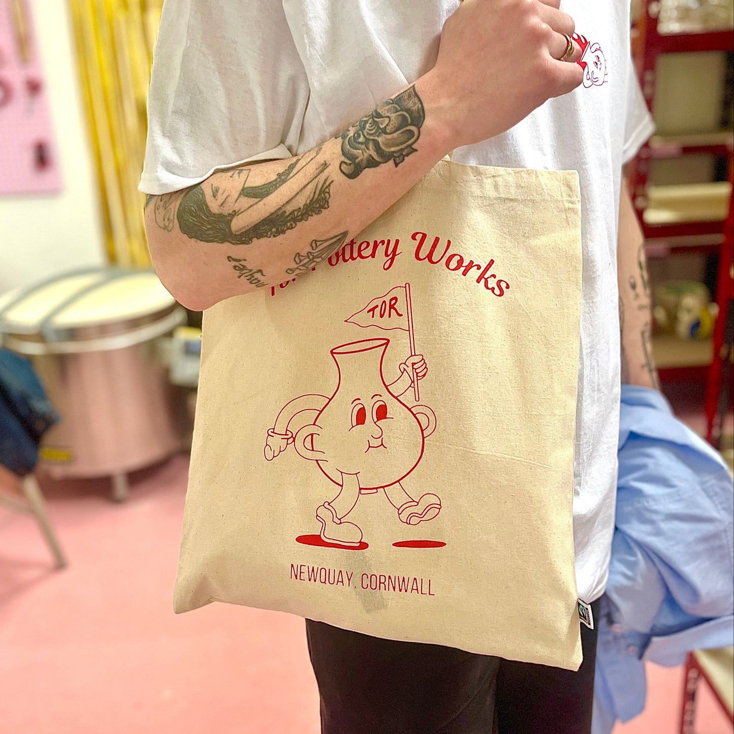 Natural Tor Pottery Works Tote Bag