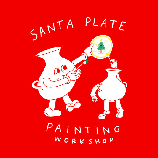 Santa Plate Painting